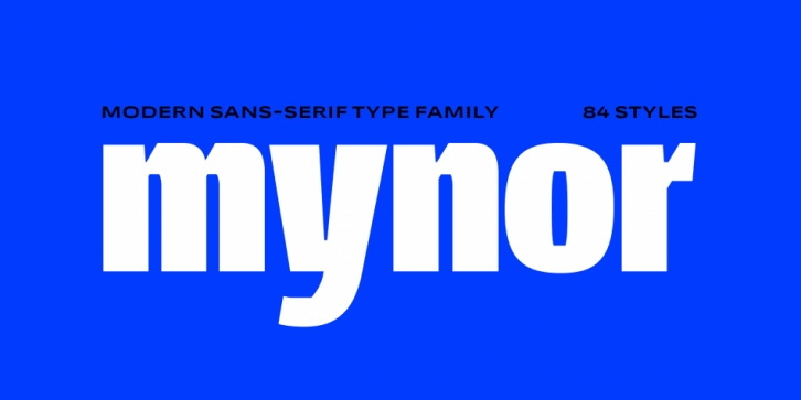 Mynor font preview