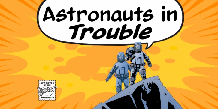 Astronauts In Trouble font preview