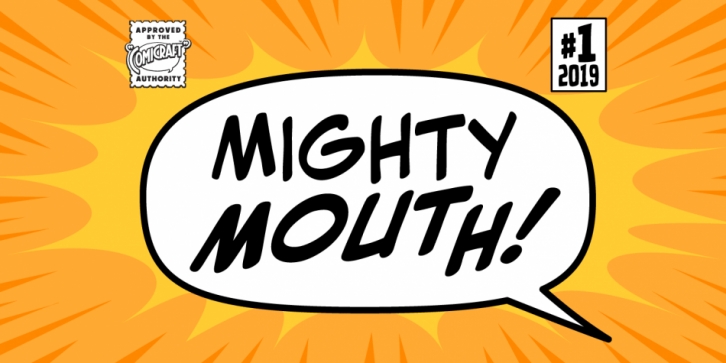 Mighty Mouth font preview