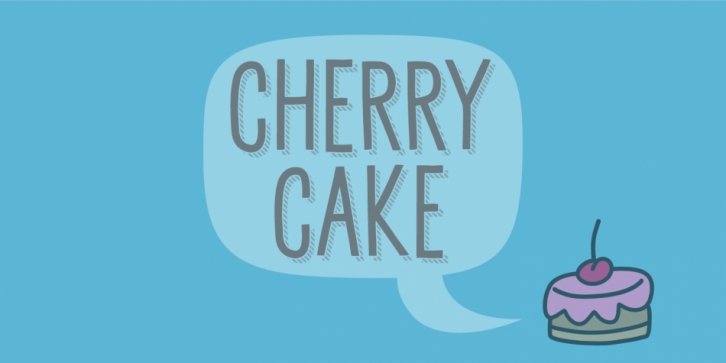 Cherry Cake font preview
