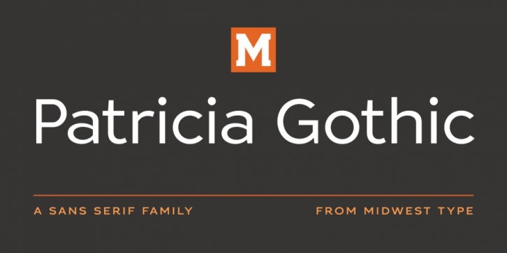 Patricia Gothic font preview
