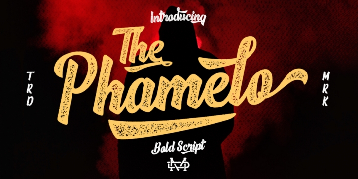 The Phamelo Script font preview