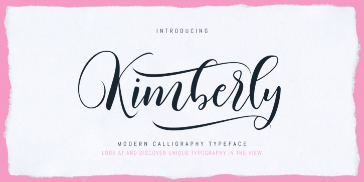 Kimberly Script font preview