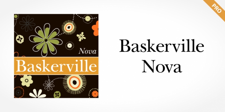 Baskerville Nova Pro font preview