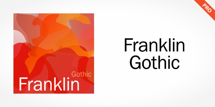 Franklin Gothic Pro font preview