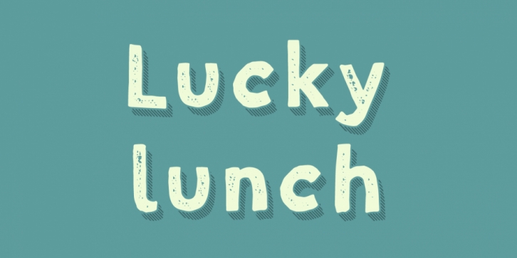 Lucky lunch font preview