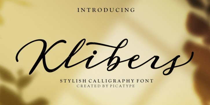 Klibers Script font preview