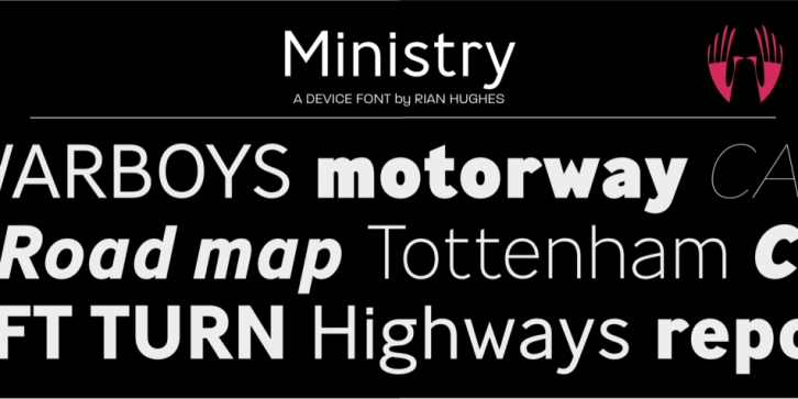 Ministry font preview