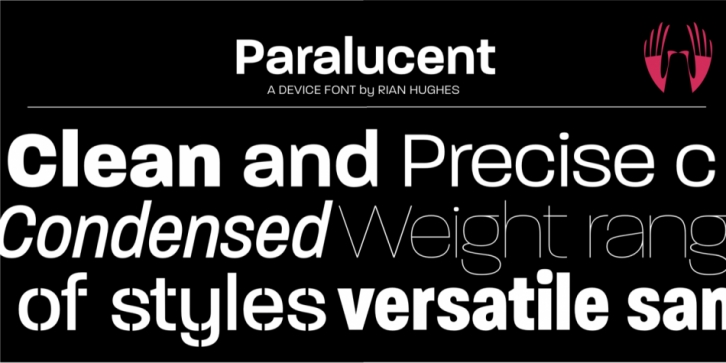 Paralucent font preview