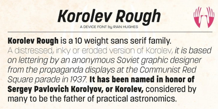 Korolev Rough font preview