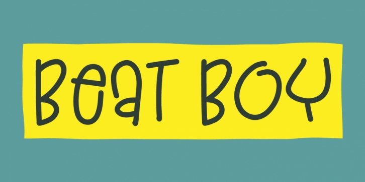 Beat Boy font preview