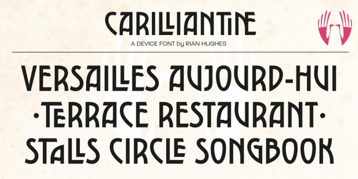 Carilliantine font preview