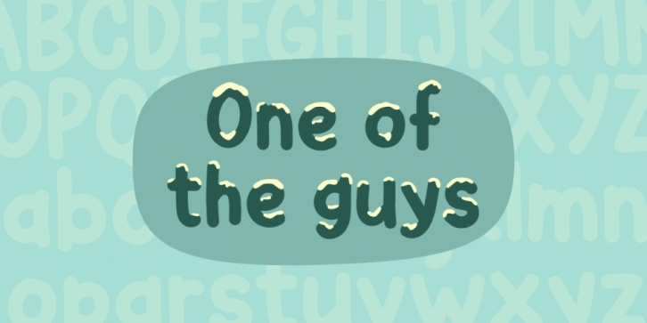 One of the guys font preview
