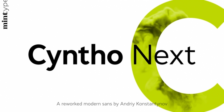 Cyntho Next font preview