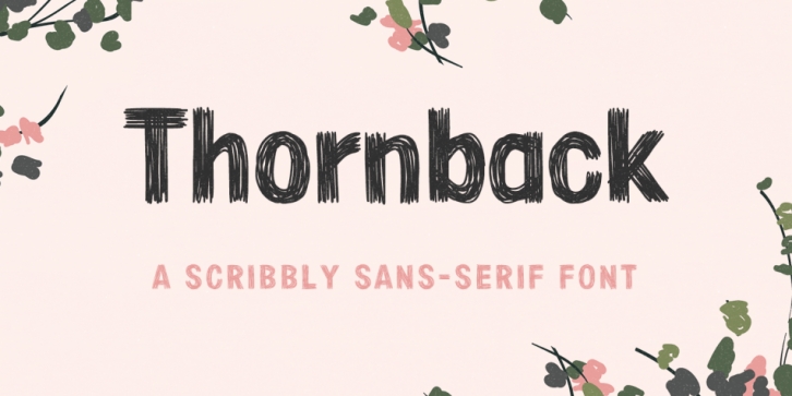 Thornback font preview
