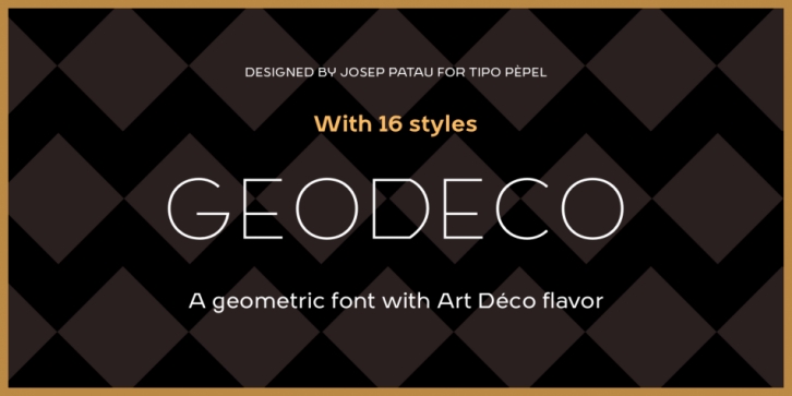 GeoDeco font preview