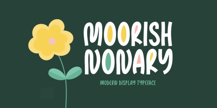 Moorish Nonary font preview