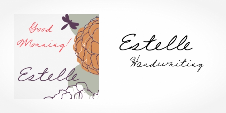 Estelle Handwriting font preview