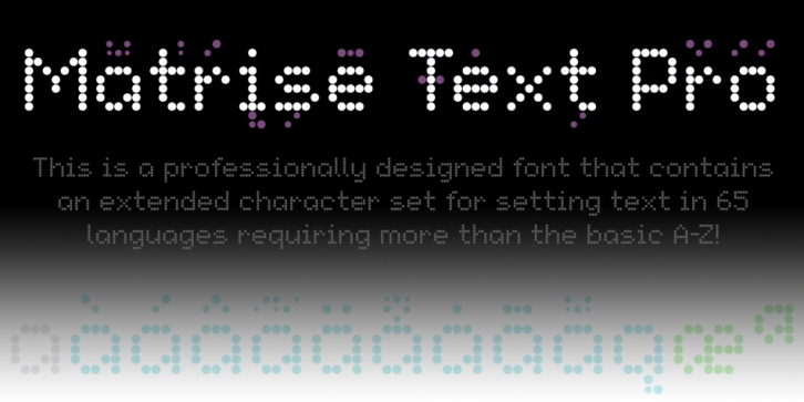 Matrise Text Pro font preview