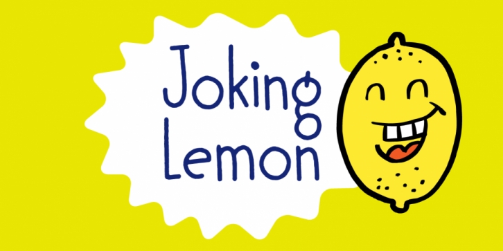 Joking Lemon font preview