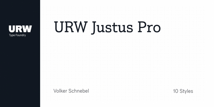 URW Justus Pro font preview