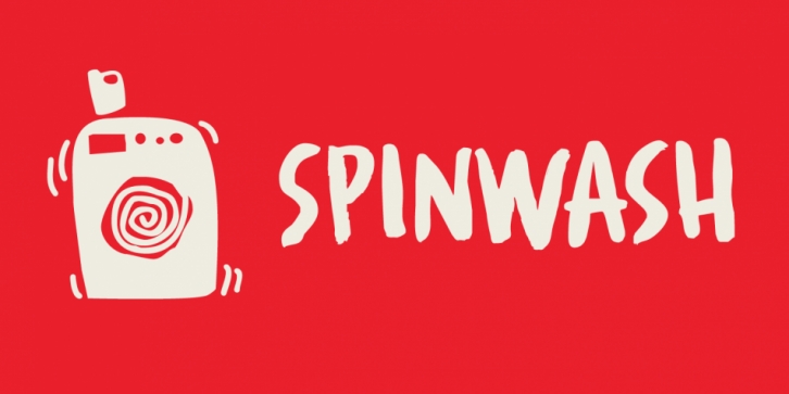 Spinwash font preview