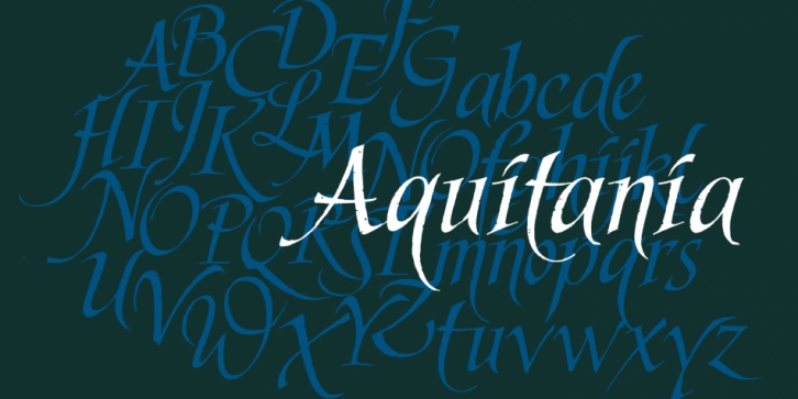 Aquitania font preview