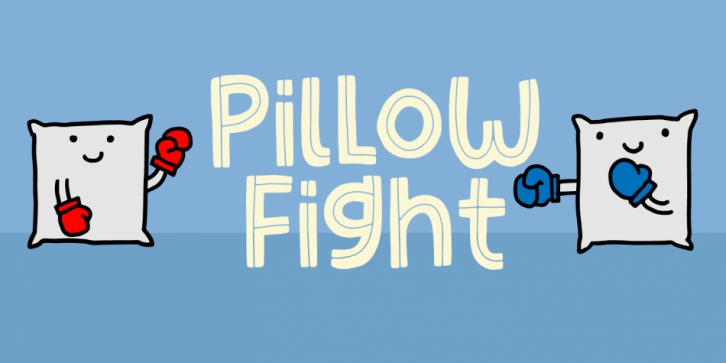 Pillow Fight font preview