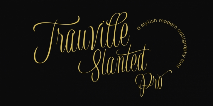 Trauville font preview