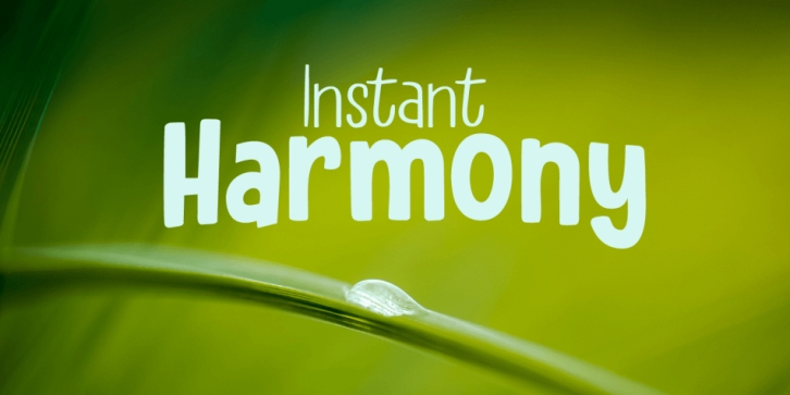 Instant Harmony font preview