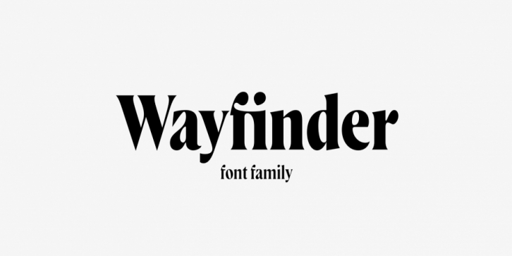 Wayfinder CF font preview