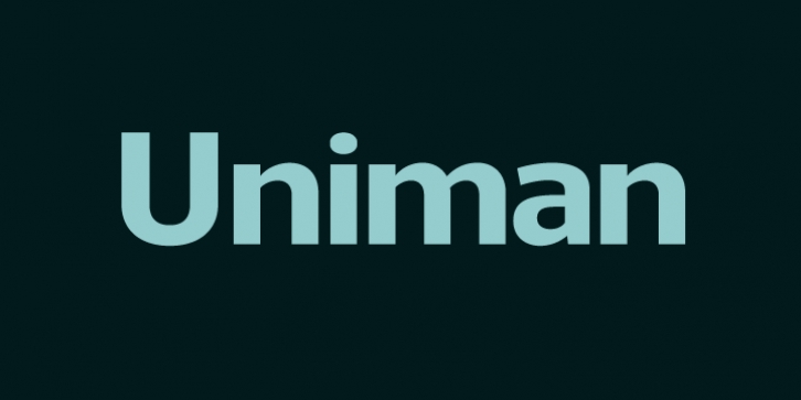 Uniman font preview