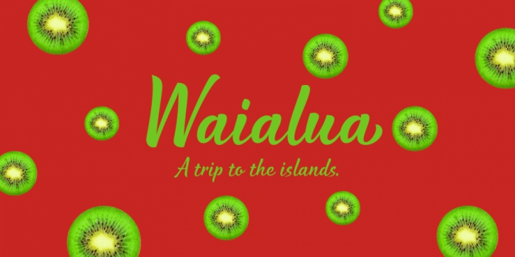 Waialua font preview