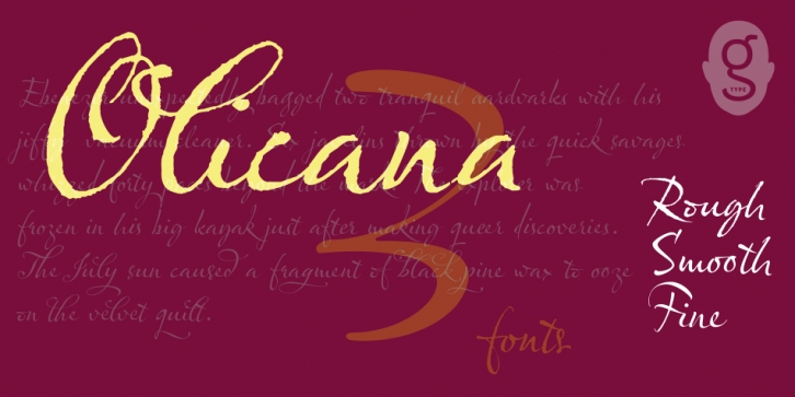 Olicana font preview