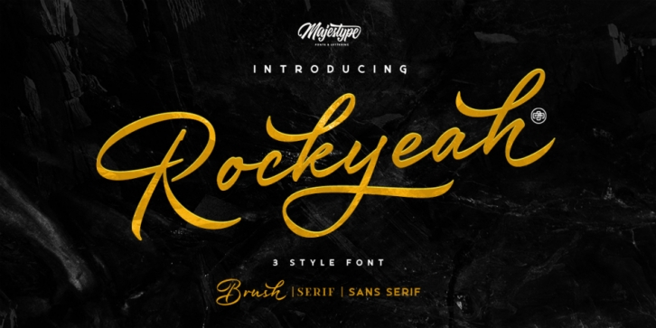 Rockyeah font preview