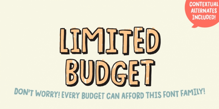 Limited Budget font preview