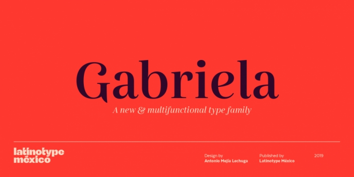 Gabriela font preview