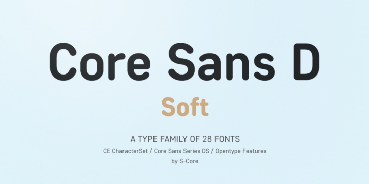 Core Sans DS font preview