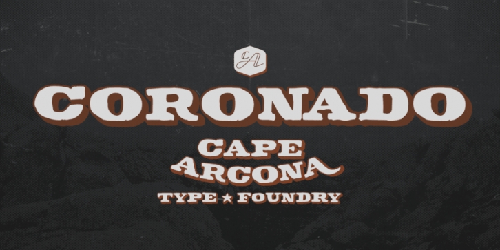 CA Coronado font preview