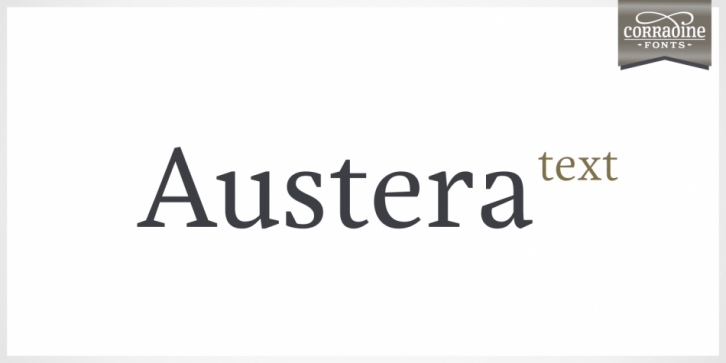 Austera Text font preview