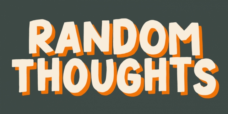 Random Thoughts font preview