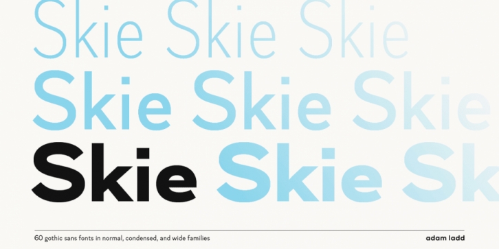 Skie font preview