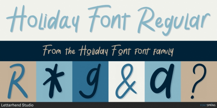 Holiday Font font preview