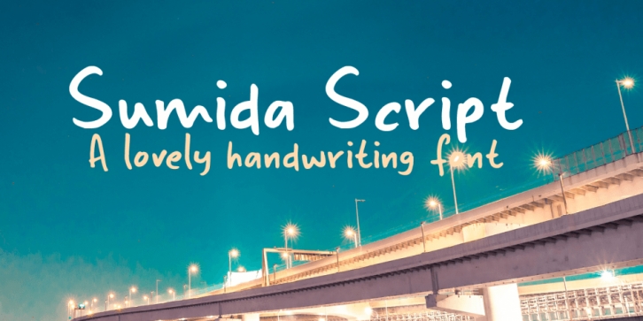 Sumida Script font preview