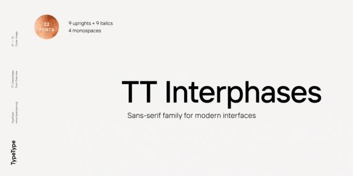 TT Interphases font preview