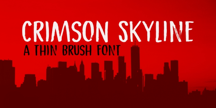 Crimson Skyline font preview