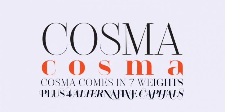 Cosma font preview