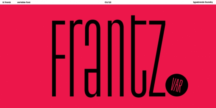 TT Frantz font preview