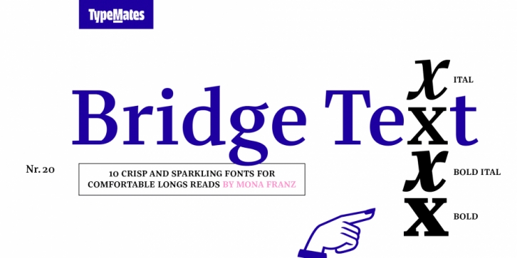 Bridge Text font preview
