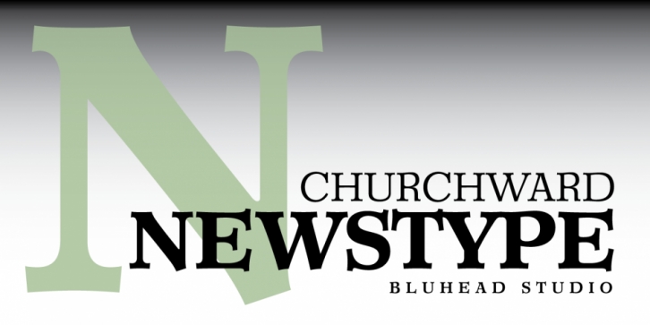 Churchward Newstype font preview